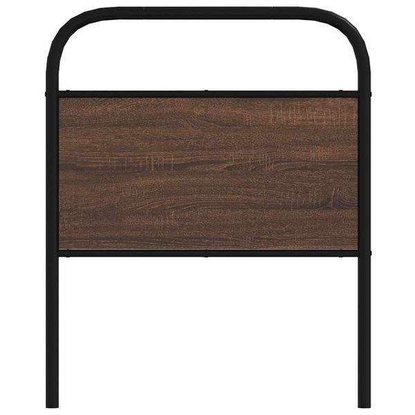 vidaXL Replacement Headboard Brown Oak Look 80 cm Steel and Engineered Wood