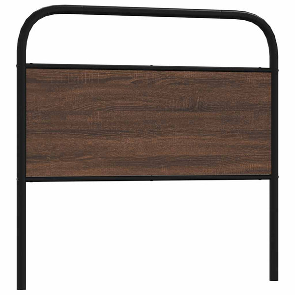 vidaXL Replacement Headboard Brown Oak Look 90 cm Steel and Engineered Wood