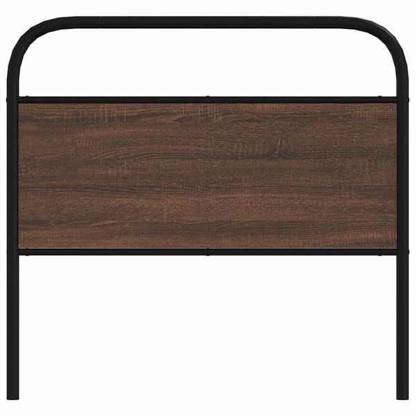 vidaXL Replacement Headboard Brown Oak Look 90 cm Steel and Engineered Wood