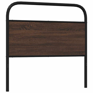 vidaXL Replacement Headboard Brown Oak Look 90 cm Steel and Engineered Wood