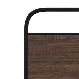 vidaXL Replacement Headboard Brown Oak Look 90 cm Steel and Engineered Wood