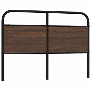 vidaXL Replacement Headboard Brown Oak Effect 135 cm Steel and Engineered Wood