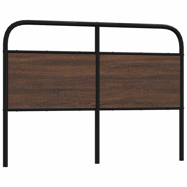 vidaXL Replacement Headboard Brown Oak Effect 135 cm Steel and Engineered Wood