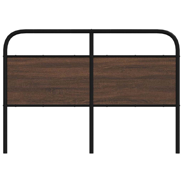 vidaXL Replacement Headboard Brown Oak Effect 135 cm Steel and Engineered Wood