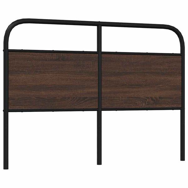 vidaXL Replacement Headboard Brown Oak Effect 135 cm Steel and Engineered Wood