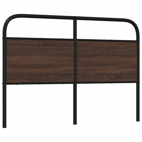 vidaXL Replacement Headboard Brown Oak-Look 140 cm Steel and Engineered Wood