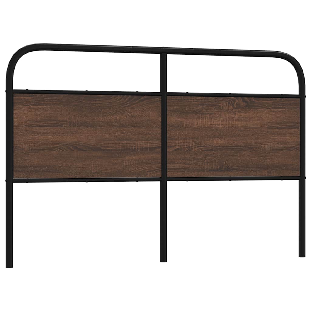 vidaXL Replacement Headboard Brown Oak Look 160 cm Steel and Engineered Wood
