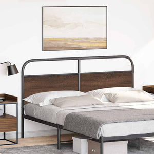 vidaXL Replacement Headboard Brown Oak Look 160 cm Steel and Engineered Wood