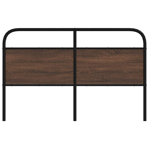 vidaXL Replacement Headboard Brown Oak Look 160 cm Steel and Engineered Wood
