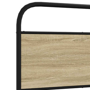 vidaXL Bed Frame without Mattress 150x200 cm Sonoma Oak Engineered Wood