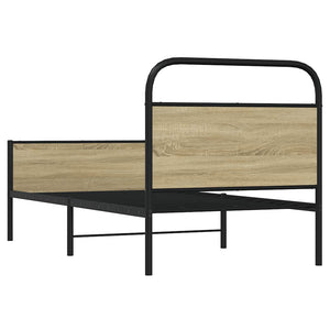 vidaXL Bed Frame without Mattress 80x200 cm Sonoma Oak Engineered Wood