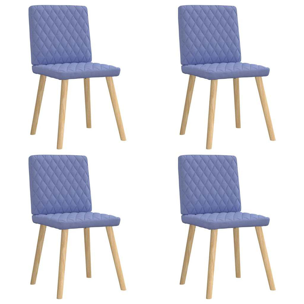 4er Set Esszimmerstühle Jeansblau