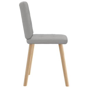 vidaXL Dining Chairs 6 pcs Cloud Gray Fabric