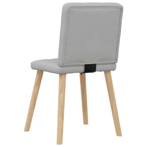 vidaXL Dining Chairs 6 pcs Cloud Gray Fabric