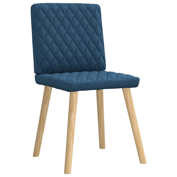 vidaXL Dining Chairs 6 pcs Blue Fabric