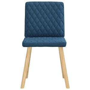 vidaXL Dining Chairs 6 pcs Blue Fabric