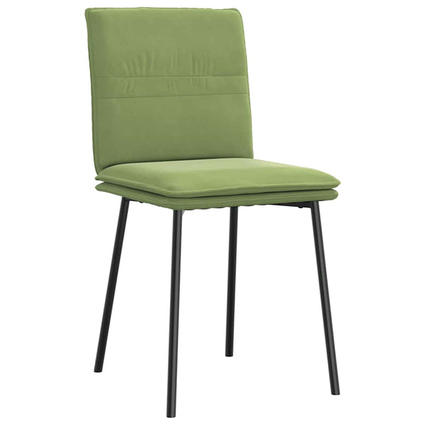 vidaXL Dining Chairs 6 pcs Light Green Velvet