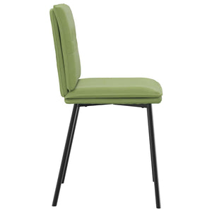 vidaXL Dining Chairs 6 pcs Light Green Velvet