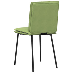 vidaXL Dining Chairs 6 pcs Light Green Velvet