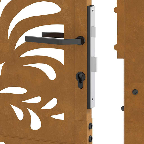 vidaXL Garden Gate 100x175 cm Weathering Steel Wavy Design