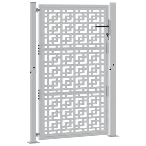 Gartentor 100x150cm Verwitterungsstahl Kreuzdesign