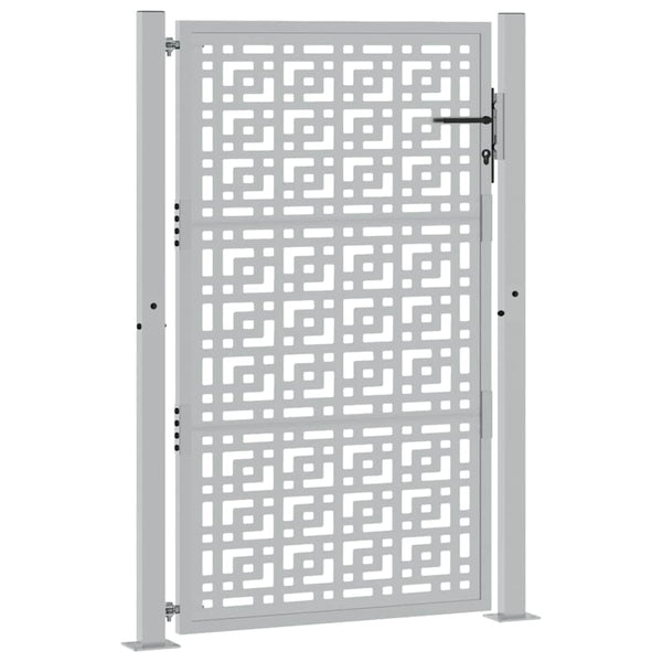 Gartentor 100x150cm Verwitterungsstahl Kreuzdesign