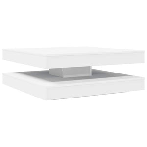 vidaXL Coffee Table 360-Degree Rotatable White 90x90x34.5 cm