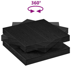 vidaXL Coffee Table 360-Degree Rotatable Black Oak Look 90x90x34.5 cm