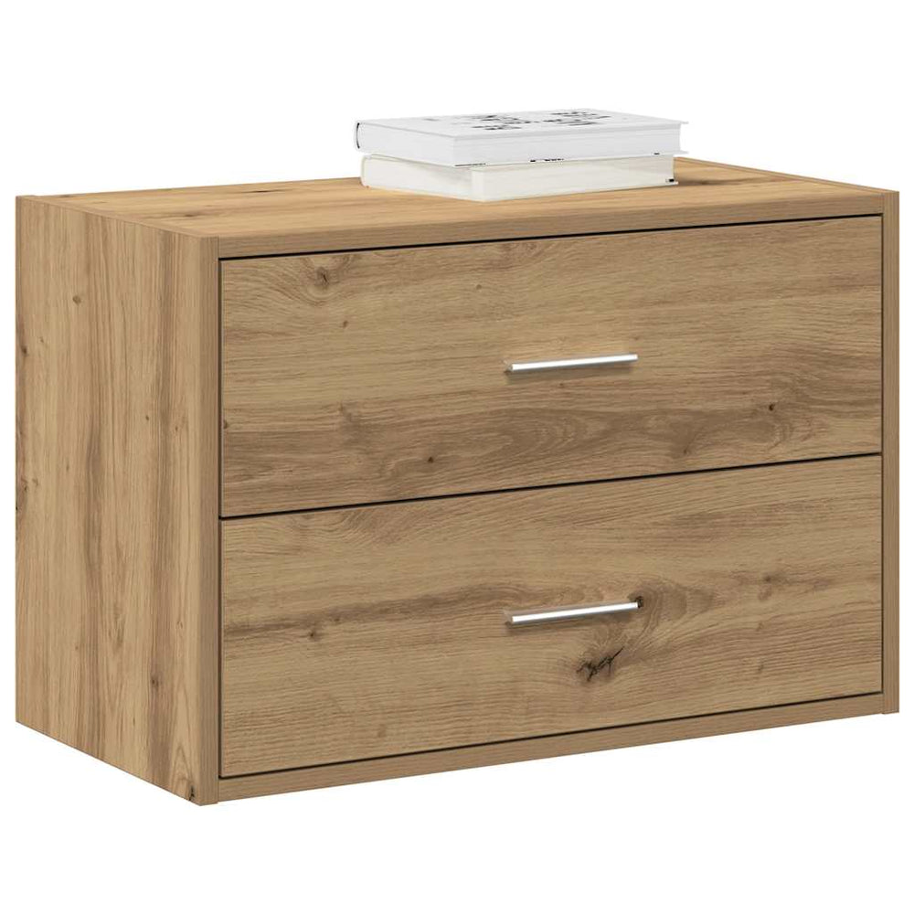 vidaXL Cabinet with 2 Drawers Artisan Oak 60x31x40cm Engineered Wood