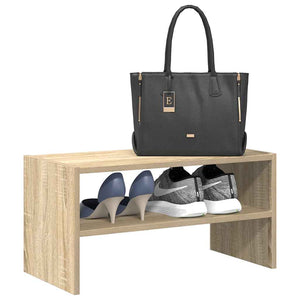 vidaXL Stackable Shoe Rack Sonoma Oak 60x30x30.5 cm