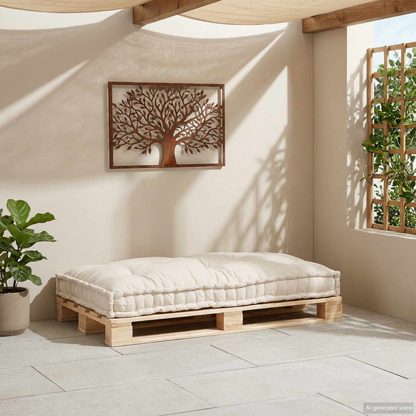 Palettenkissen Creme 120x80x12cm