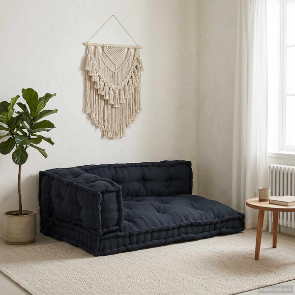 Palettensofa Kissen Anthrazit 3er Set