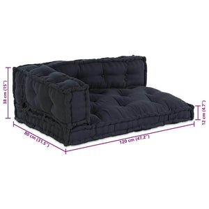 Palettensofa Kissen Anthrazit 3er Set