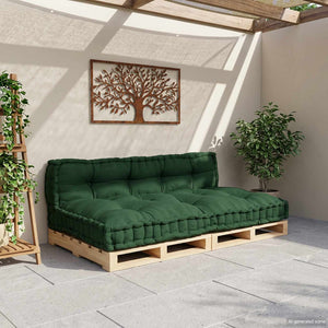 Palettenkissen Grün 120x80 cm 2er Set