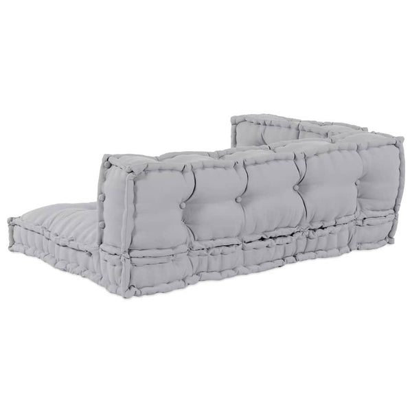 Palettensofa Kissen Set Grau 120x80 cm