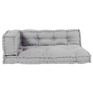 Palettensofa Kissen Set Grau 120x80 cm