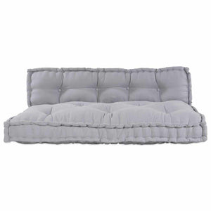 Palettenkissen Sofa Grau 2er Set