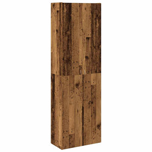 vidaXL Highboard Reclaimed Wood Look 60x32x190 cm Engineered Wood
