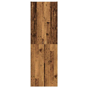 vidaXL Highboard Reclaimed Wood Look 60x32x190 cm Engineered Wood