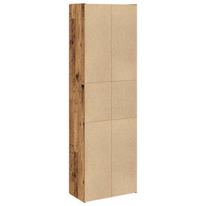vidaXL Highboard Reclaimed Wood Look 60x32x190 cm Engineered Wood