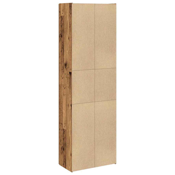 vidaXL Highboard Reclaimed Wood Look 60x32x190 cm Engineered Wood