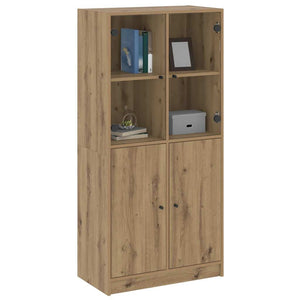 vidaXL Highboard with Doors Artisan Oak 68x37x142 cm Engineered Wood