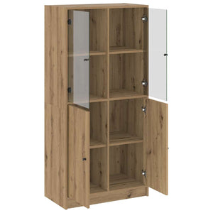 vidaXL Highboard with Doors Artisan Oak 68x37x142 cm Engineered Wood