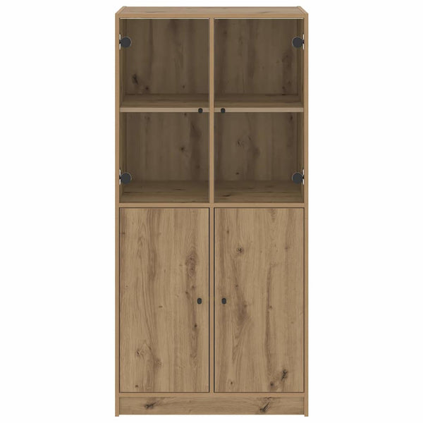 vidaXL Highboard with Doors Artisan Oak 68x37x142 cm Engineered Wood
