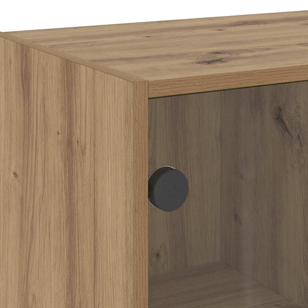 vidaXL Highboard with Doors Artisan Oak 68x37x142 cm Engineered Wood