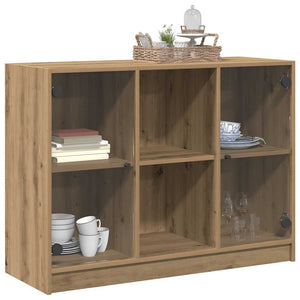 vidaXL Sideboard Artisan Oak 102x37x75.5 cm Engineered Wood