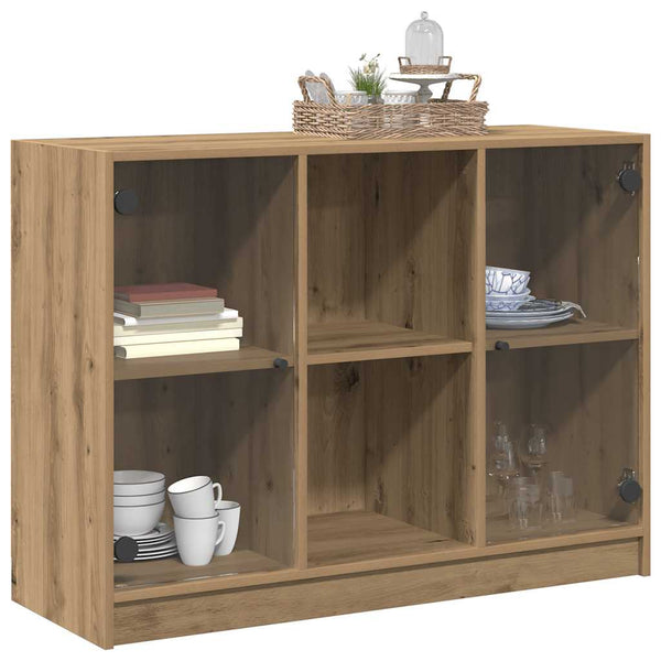 vidaXL Sideboard Artisan Oak 102x37x75.5 cm Engineered Wood
