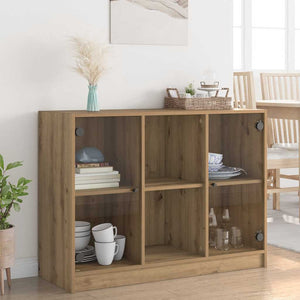 vidaXL Sideboard Artisan Oak 102x37x75.5 cm Engineered Wood