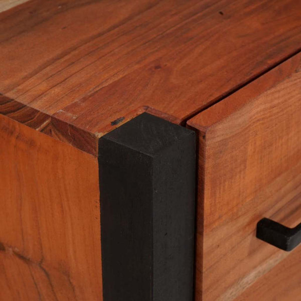 Braunes Sideboard aus Akazienholz, 110 cm