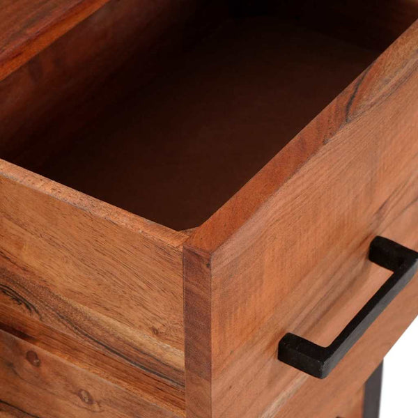 Braunes Sideboard aus Akazienholz, 110 cm